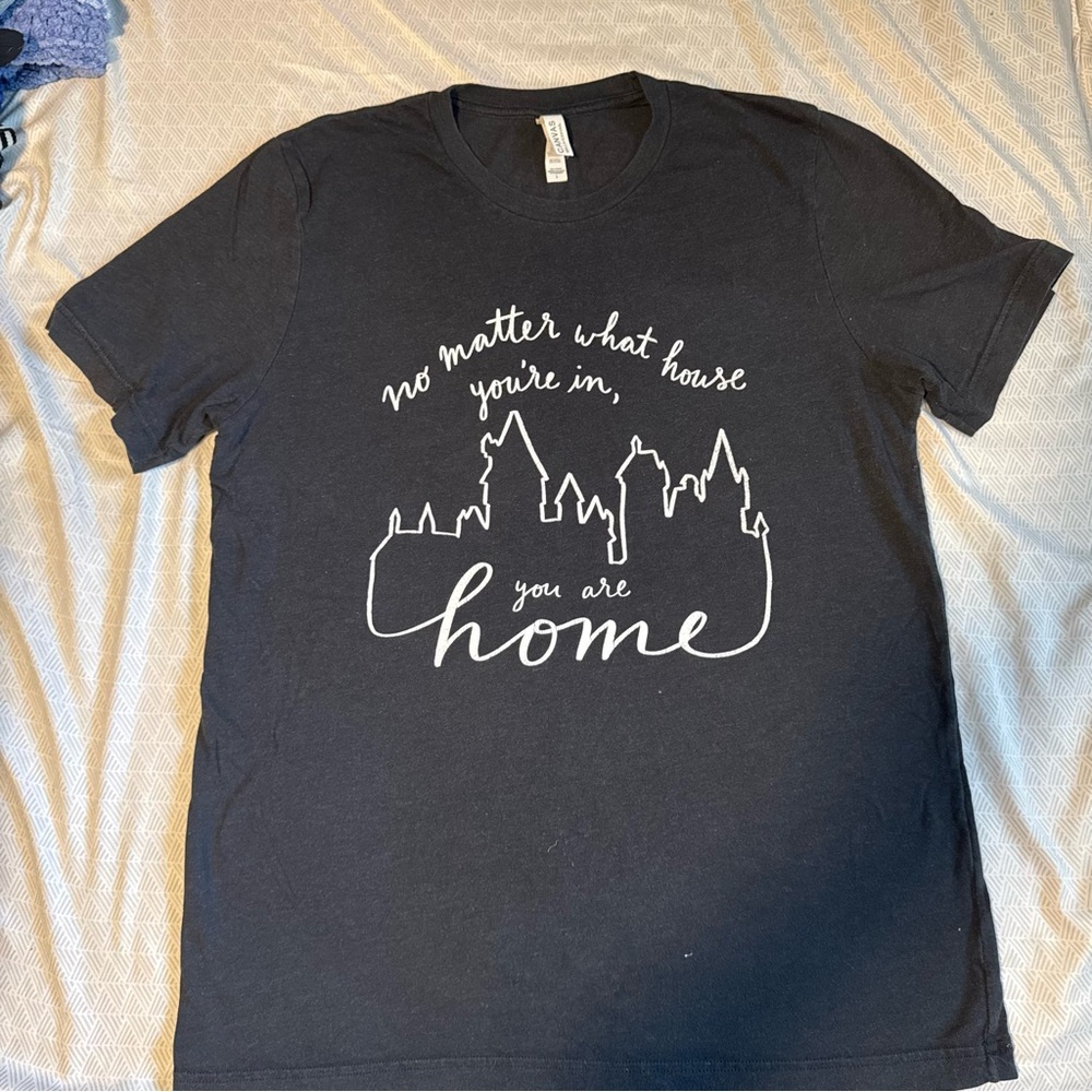 Magic Delivered Bella Canvas Charcoal Hogwarts, Harry Potter Tee
